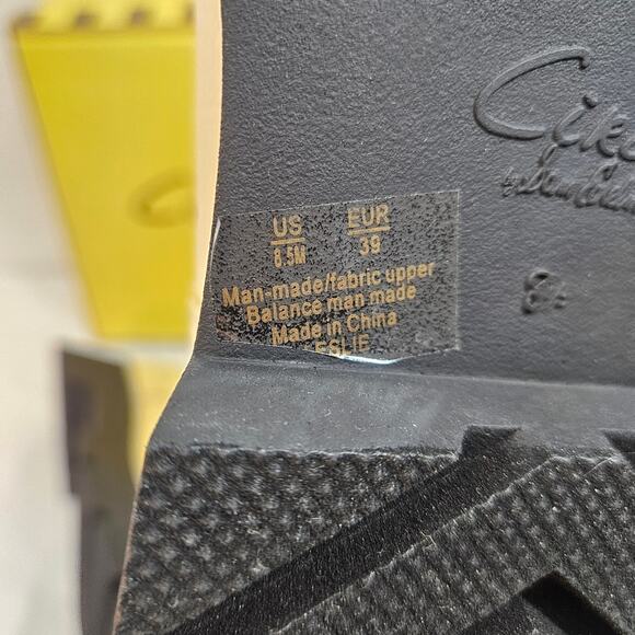 NIB Circus Sam Edelman Leslie Chunky Lug Sole Chelsea Ivory Round Toe Bootie 8.5 - Picture 5 of 10